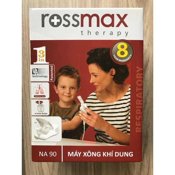 Máy Xông Mũi Họng Rossmax NA90 Có Hút Dịch Mũi TẶNG 1H KHẨU TRANG 4 LỚP