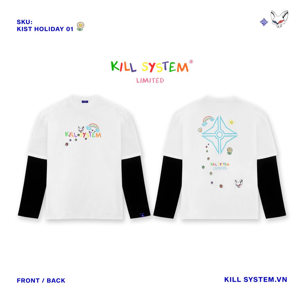 Áo thun tay dài unisex Holiday 01 KILLSYSTEM