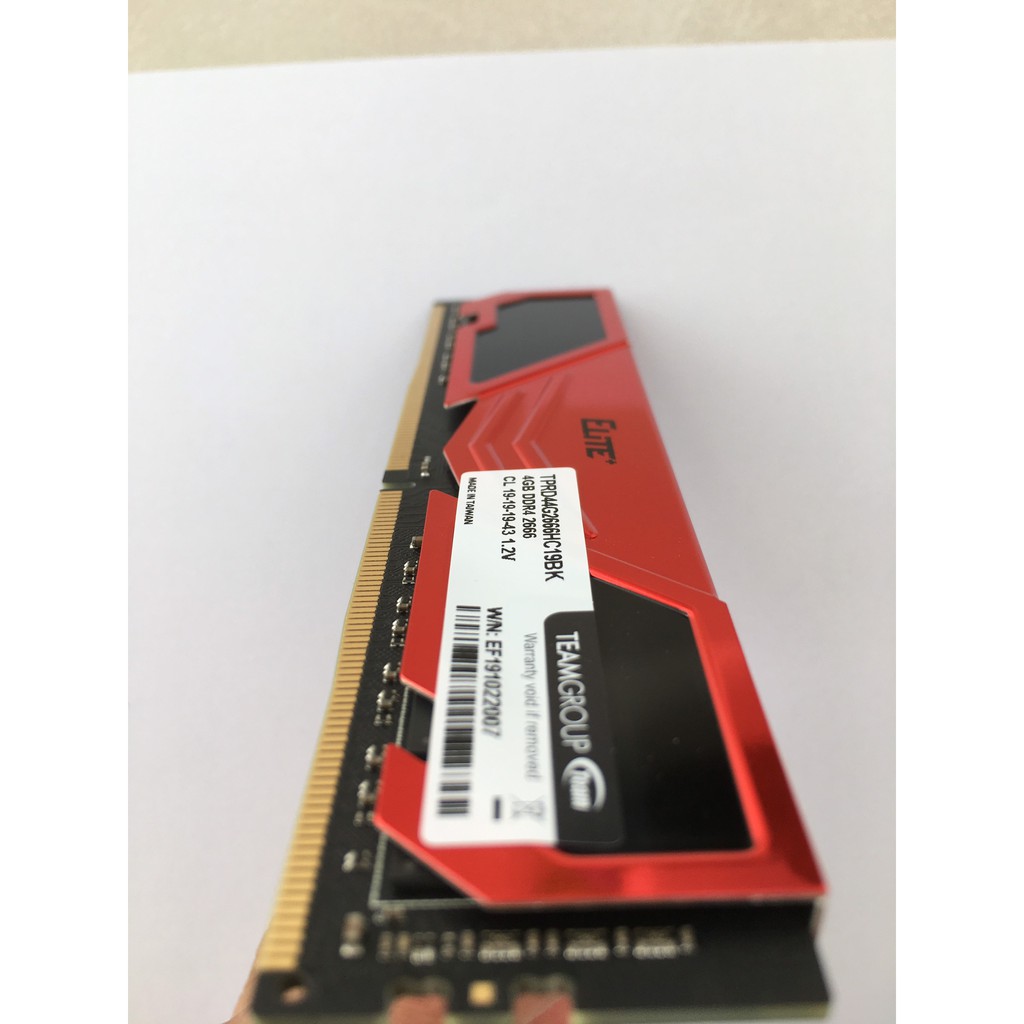[Mã ELMS05 giảm 5% đơn 300k]Ram 4GB Teamgroup Elite DDR4 2666MHZ Tản Đỏ Networkhub Phân phối | BigBuy360 - bigbuy360.vn