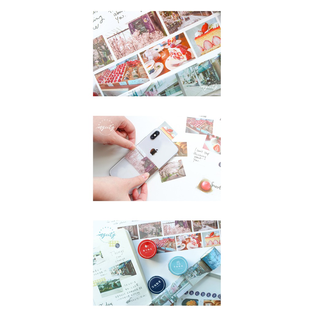 Washi tape dạng Pet giấy bóng kính nhám Chủ đề - Ngày bình yên (3.5cmx3m)