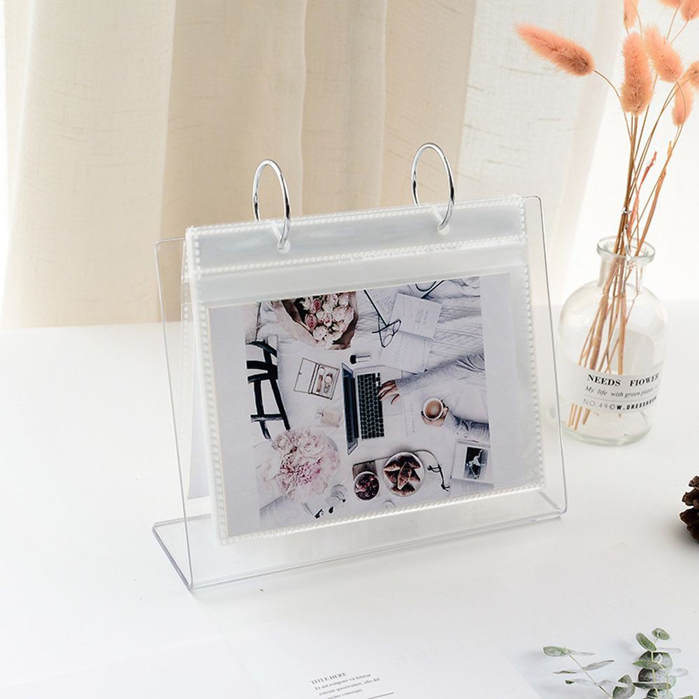 Album đựng ảnh / thẻ để bàn trong suốt 3 / 5 inch sử dụng tiện lợi