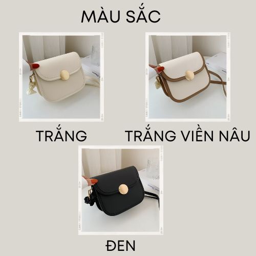 Túi xách nữ đẹp đeo chéo giá rẻ đi chơi du lịch da PU mềm NAGI STORE TX35