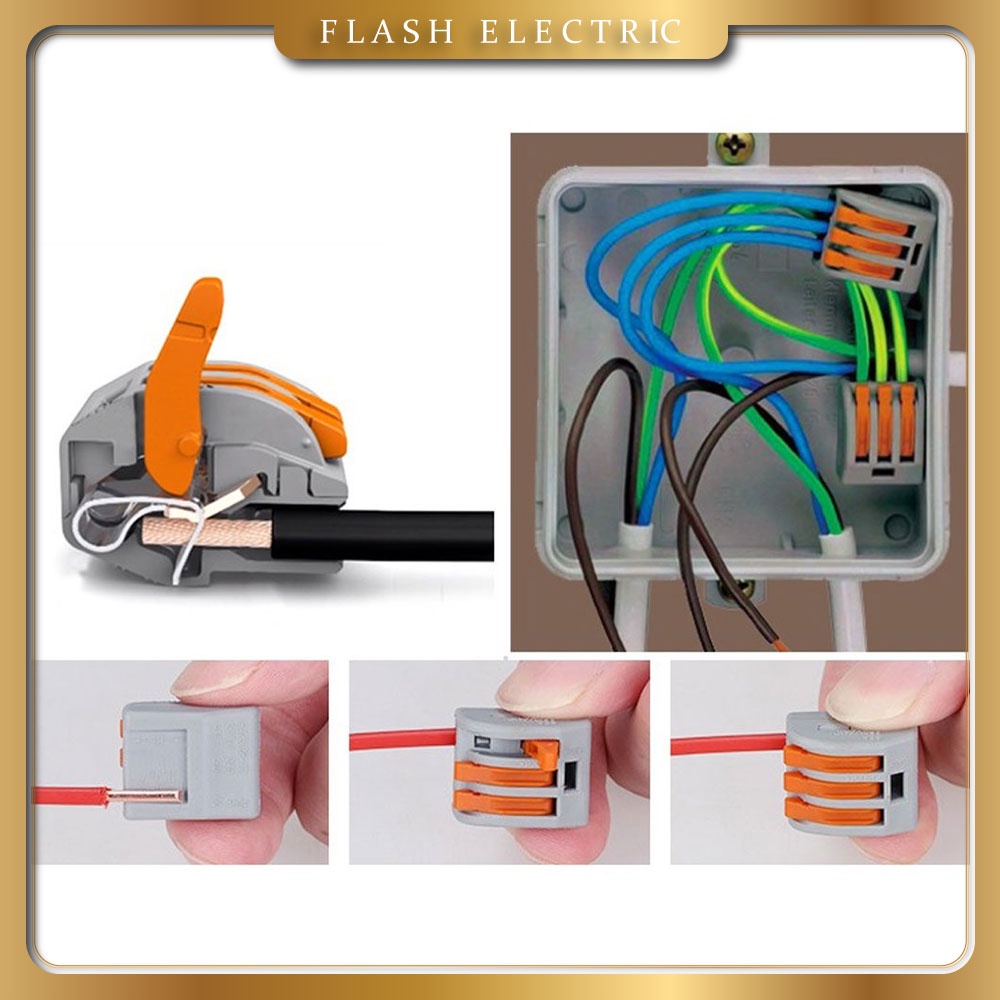 Cút Nối Dây Điện PCT-212 | PCT-213 | PCT-214 | PCT-215 Khớp Nối Dây Thông Nhau