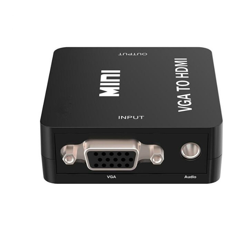 Đầu chuyển cổng 1080P Mini VGA sang HDMI cho máy chiếu/pc