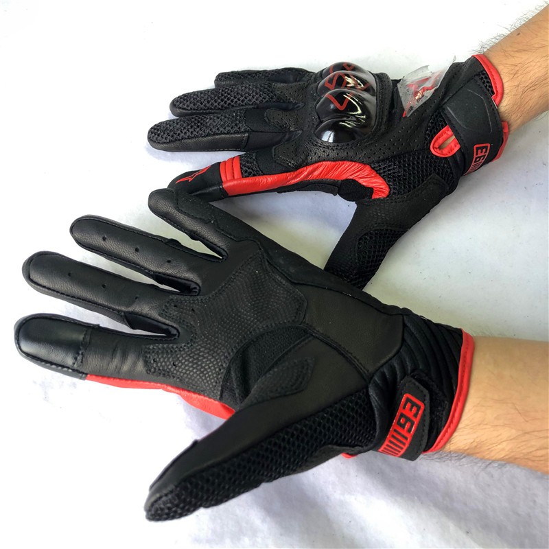 ALPINESTARS [Hàng Sẵn Sàng Chụp Thật!Găng Tay Lái Xe Máy Bằng Sợi Carbon Chống Sốc Thoáng Khí