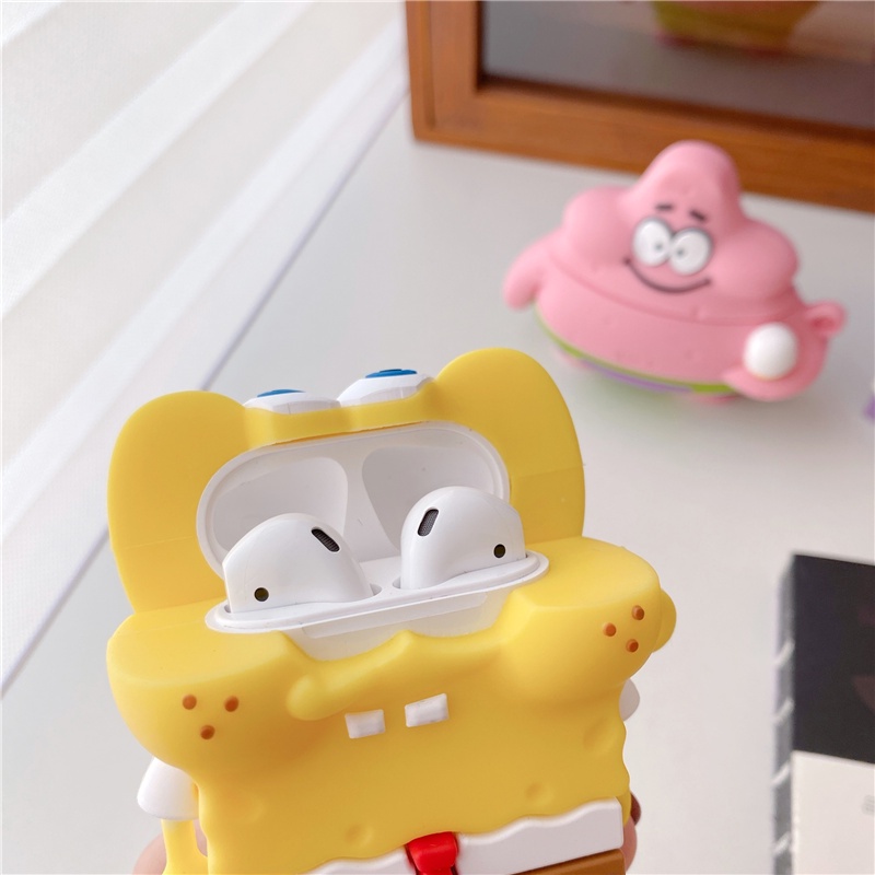 Vỏ Bảo Vệ Hộp Sạc Tai Nghe Airpods 3 Pro AirPods3 Họa Tiết Hoạt Hình SpongeBob Daxing SpongeBob Dễ Thương 2021 Ốp
