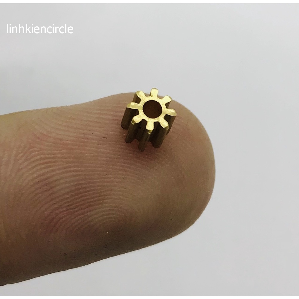 5 cái bánh răng kim loại trục 2mm 8 răng 82A - D0250