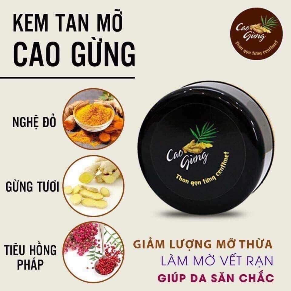 Cao Gừng Lá Rừng - Kem massage tan mỡ chính hãng