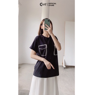 Áo phông tay lơ ve túi tt Cchat