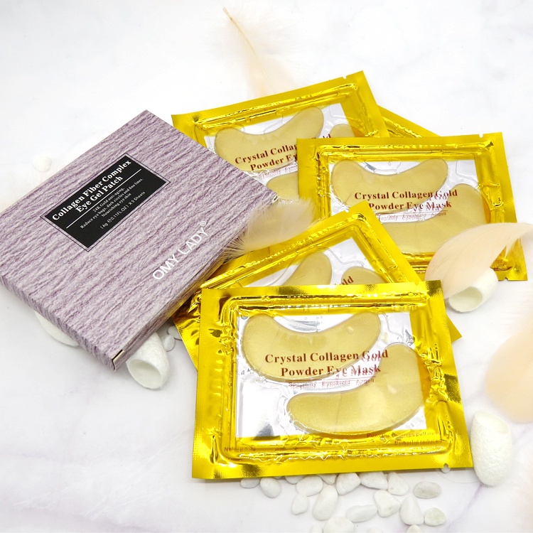 Hot Sale OMY LADY 10pcs=5packs Gold Masks Crystal Collagen Eye Mask Anti-Wrinkle Eye Patches For The Eye Face Mask Remove fortunely.vn