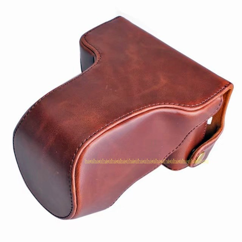 Túi đựng máy ảnh da PU có dây đeo dành cho Fujifilm X-A7 XA7 với ống kính 15-45mm