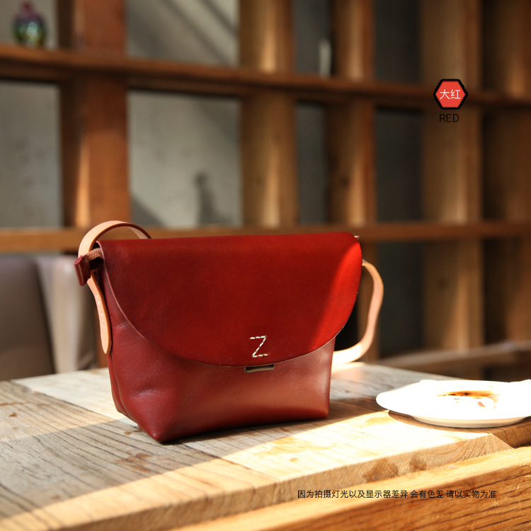 Túi xách VINTAGE bằng da thật phong cách retro đơn giản cho nữ