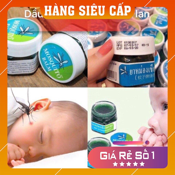 Dầu cù là FREESHIP Dầu trị muỗi đốt thái lan Yanhee 13g MOSQUITO BALM