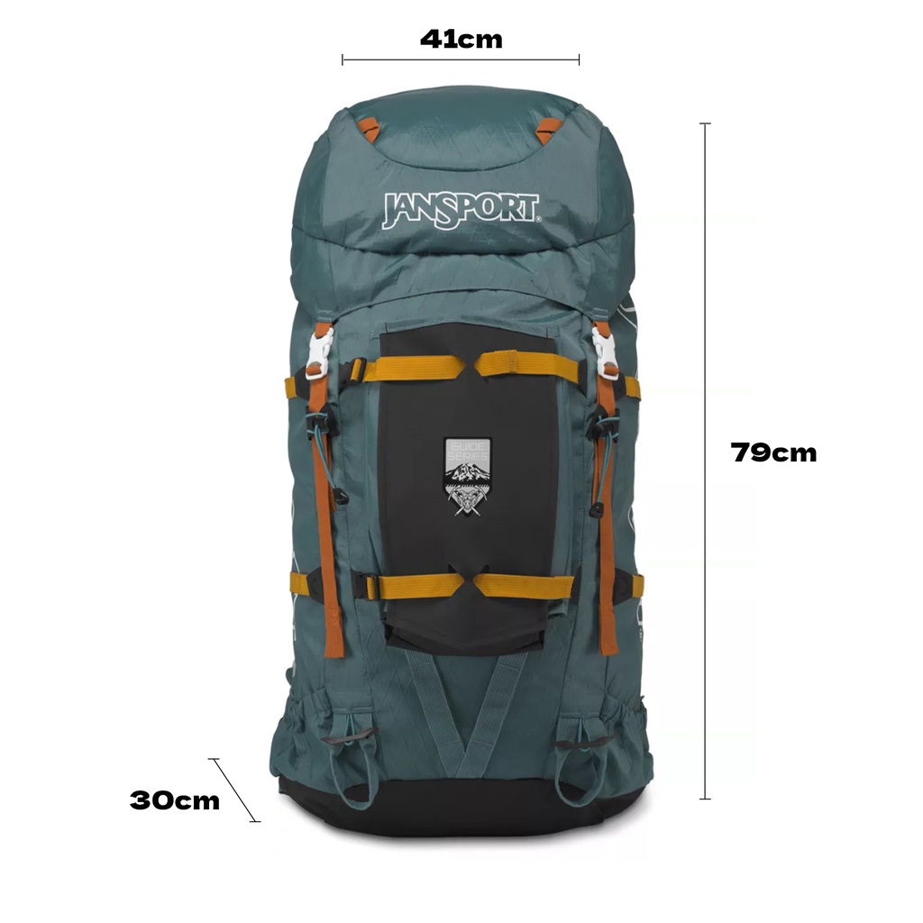 (Authentic 100%) Ba Lô Dã Ngoại Cao Cấp Jansport Tahoma Dung Tích 75L Xanh Xi Măng Chính Hãng