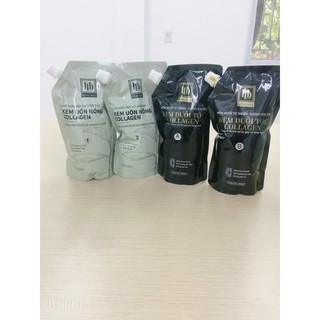 Kem ép duỗi tóc collagen hồng đạt HD 1000ml x2