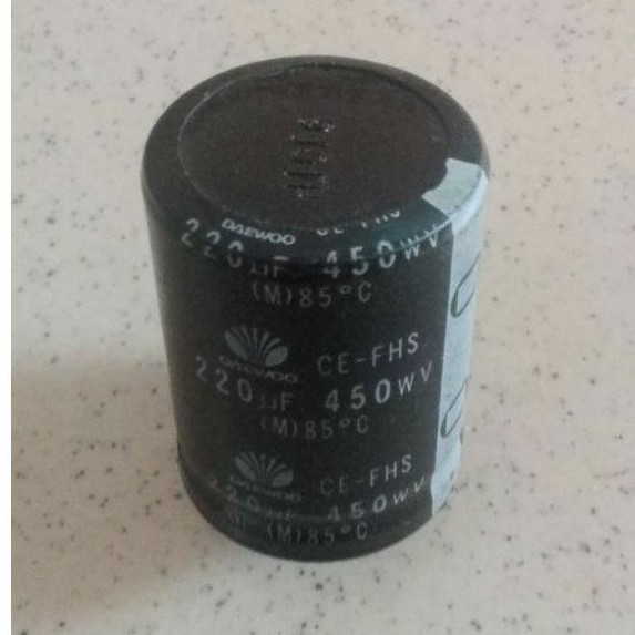 Tụ 220uf/400v hàng tháo máy.