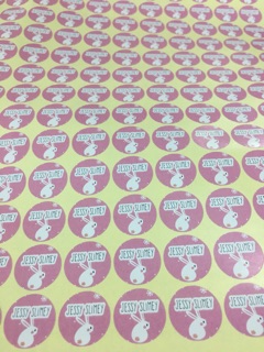 Combo 200 sticker dán hộp Slime 2cm