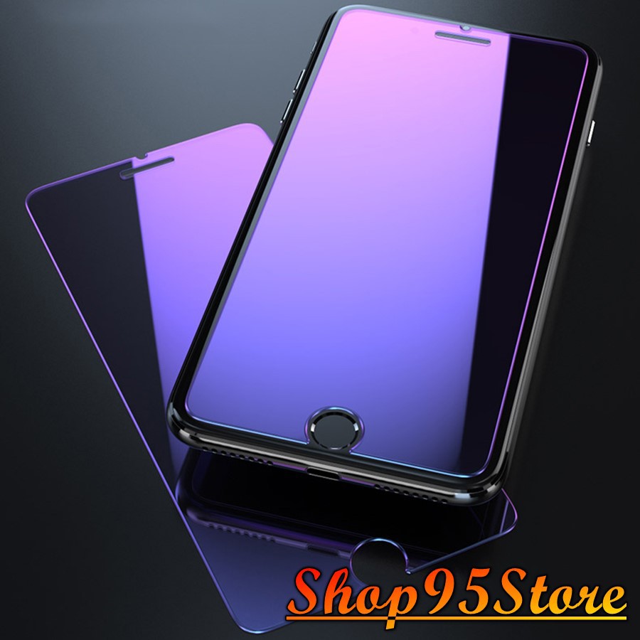 Cường Lực ánh Tím Chống Mỏi Mắt, Chống Tia UV iphone 5 /5s /5se Iphone 6/6s Iphone 6plus/6splus Iphone 7plus 8 plus ...