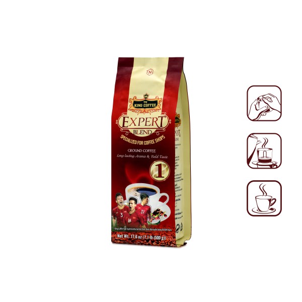 Combo 2 gói cà phê Expert blend 1 gói 500 g - King Coffee