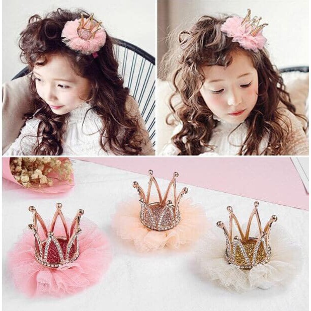 KẸP TÓC ĐÍNH ĐÁ HÌNH VƯƠNG MIỆN -Rẻ nhất