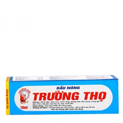 Dầu gió xoa bóp - Dầu nóng Trường Thọ 10ml Combo 10 chai