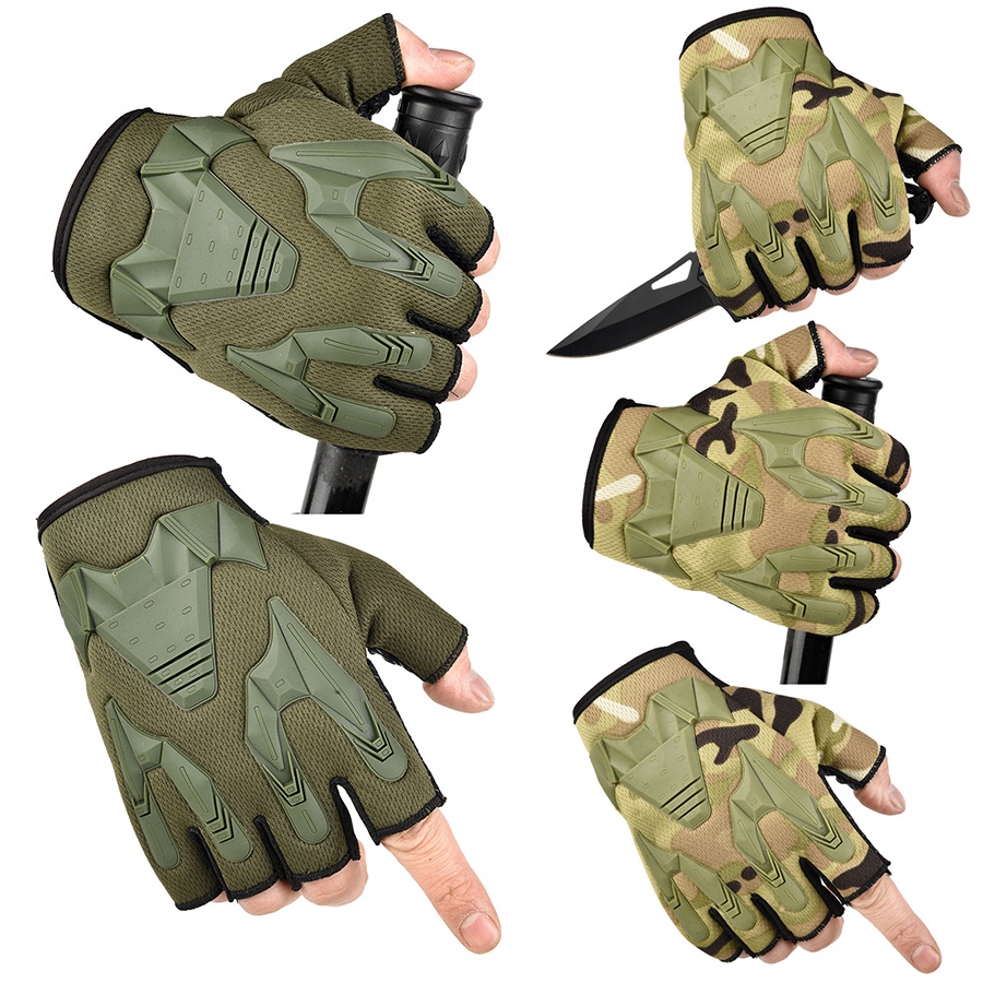 Găng Tay Thể Thao Hở Ngón Thiết Kế Cá Tính Cho Nam