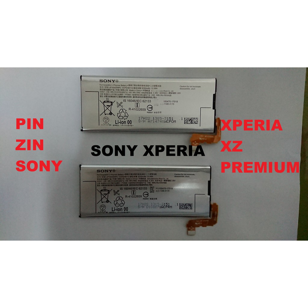 [PIN ZIN CHÍNH HÃNG SONY XPERIA XZ PREMIUM-G8142]