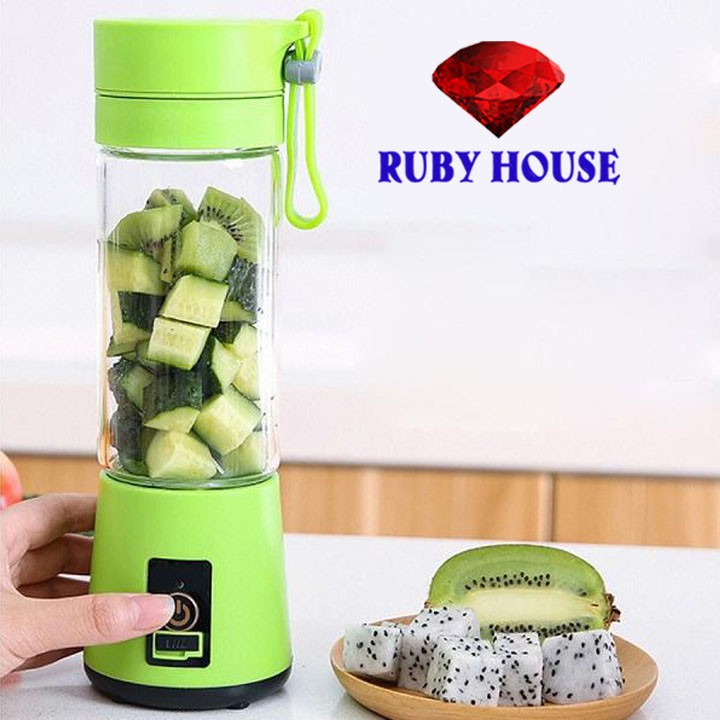 [LOẠI 6 LƯỠI]Máy xay sinh tố tích điện XAY KHỎE, SIÊU BỀN, máy xay sinh tố mini-Ruby House