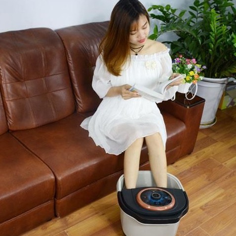 Chậu ngâm chân massage cao cấp - Bồn ngâm chân mát xa hồng ngoại Tự làm nóng nước