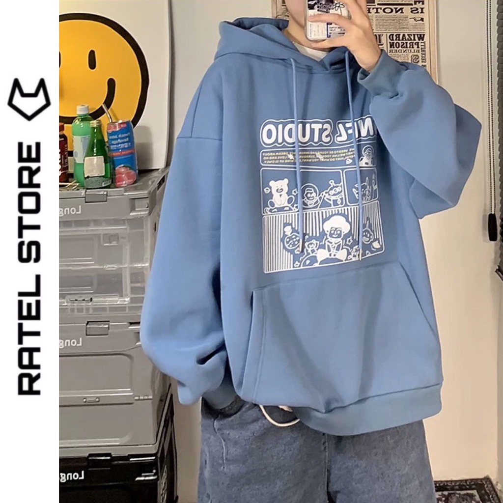 Áo Hoodie Local Brand Nỉ Bông Nam Nữ Unfl Studio Ulzzang Unisex Form Rộng