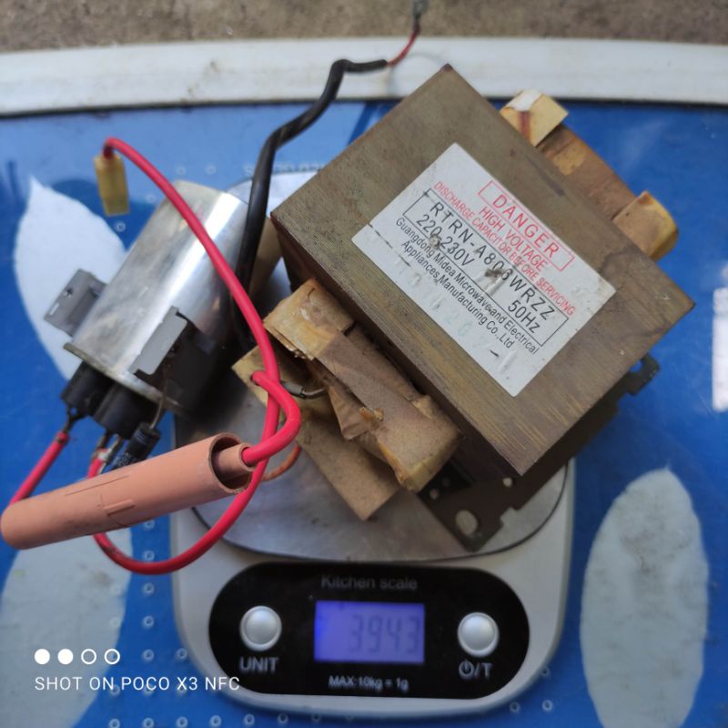 biến áp lò vi sóng sharp 800e