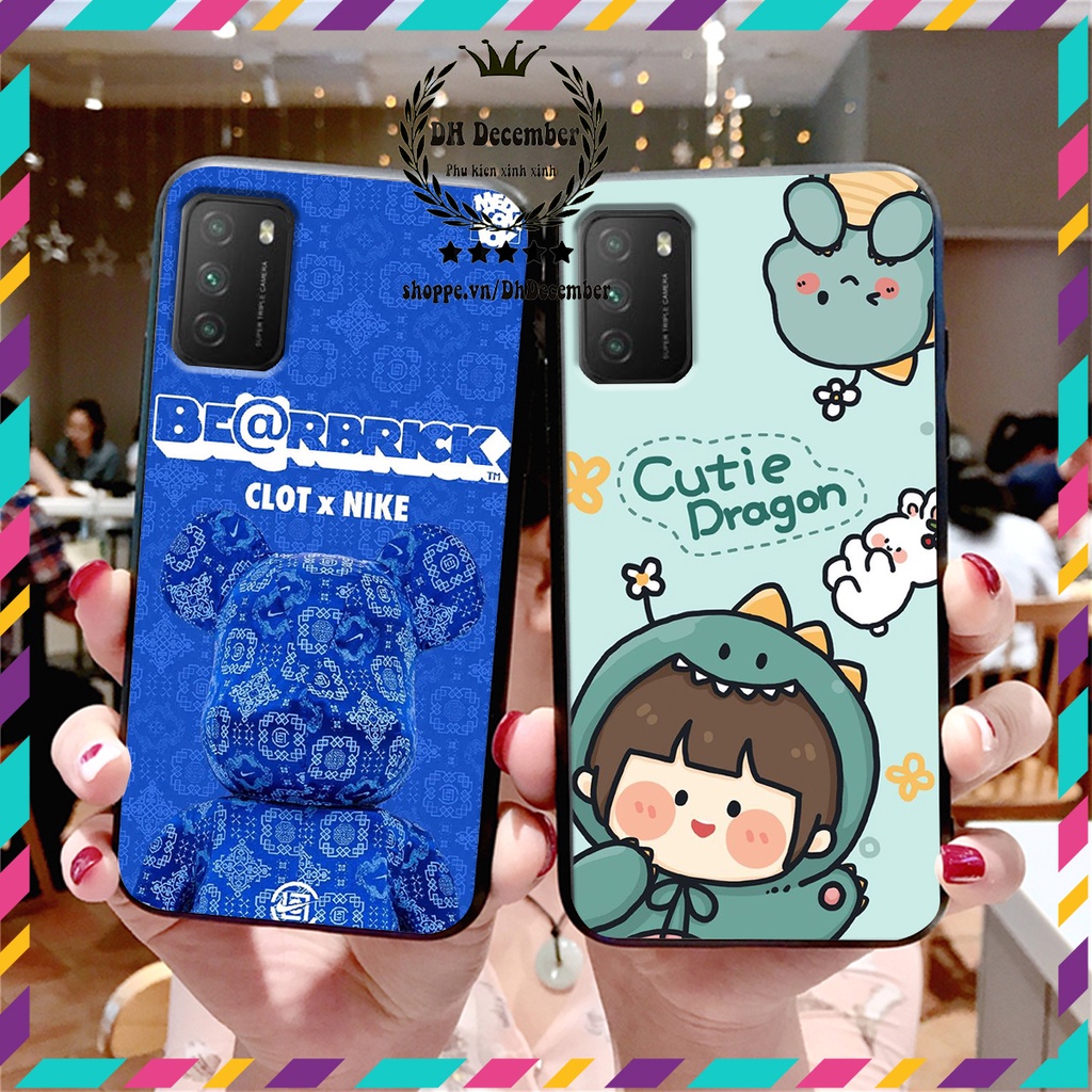 Ốp lưng Xiaomi POCO M3 in hình 3D lucky, gấu Brick xinh xắn - KHÔNG NÊN BỎ LỠ