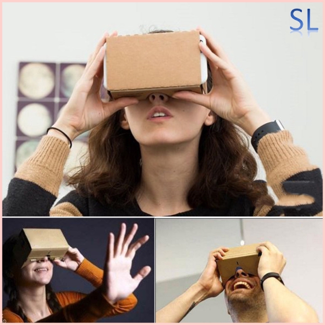 Virtual Reality Glasses Google Cardboard 3D Glasses VR Box Movies for iPhone 5 6 7 Smart Phones