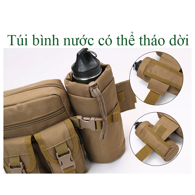 Túi đeo bụng có túi để bình nước D5 Columm