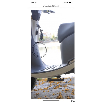 Miếng ốp nhỏ gáy nhựa xe điện Gogo/ Vespa, Nắp số khung xe điện Gogo, Vespa