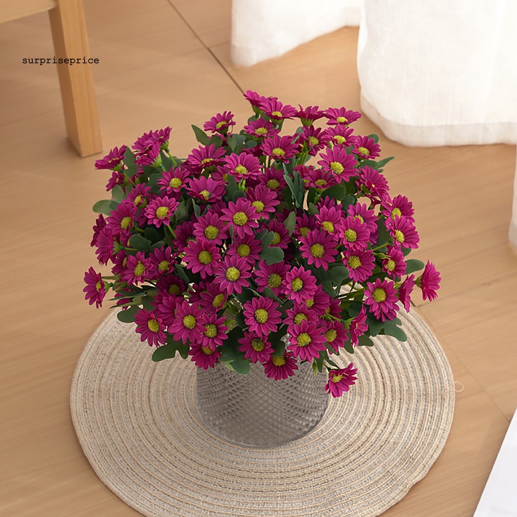 Hoa Cúc Giả Bằng Nhựa Màu Sáng Trang Trí Nhà Cửa