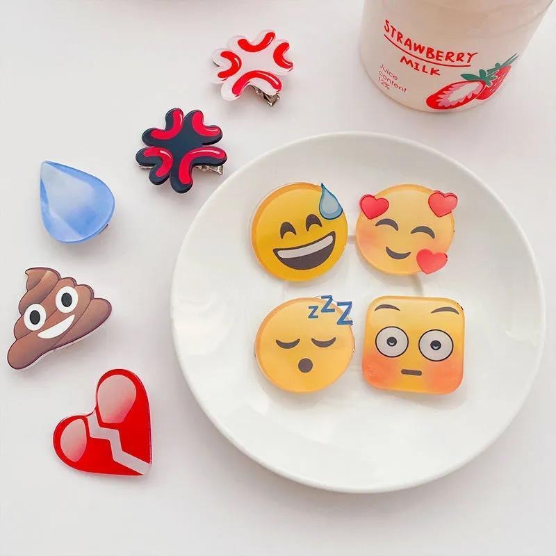 Kẹp Tóc Mái Cảm Xúc Emoji Ngộ Nghĩnh Kẹp Tài Liệu Hình Lát Khoai Tây Cute Cặp Giấy Cho Học Sinh