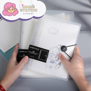 Hanie Bìa Sổ Còng Binder Cứng Khổ Có Dây Buộc A5-20 Lỗ/ B5-26 Lỗ Bullet Journal