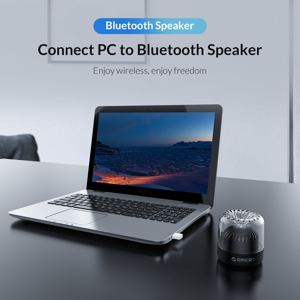 Thiết Bị Kết Nối Bluetooth Orico 4.0 Qua USB BTA-409 - Hàng Chính Hãng - Đen
