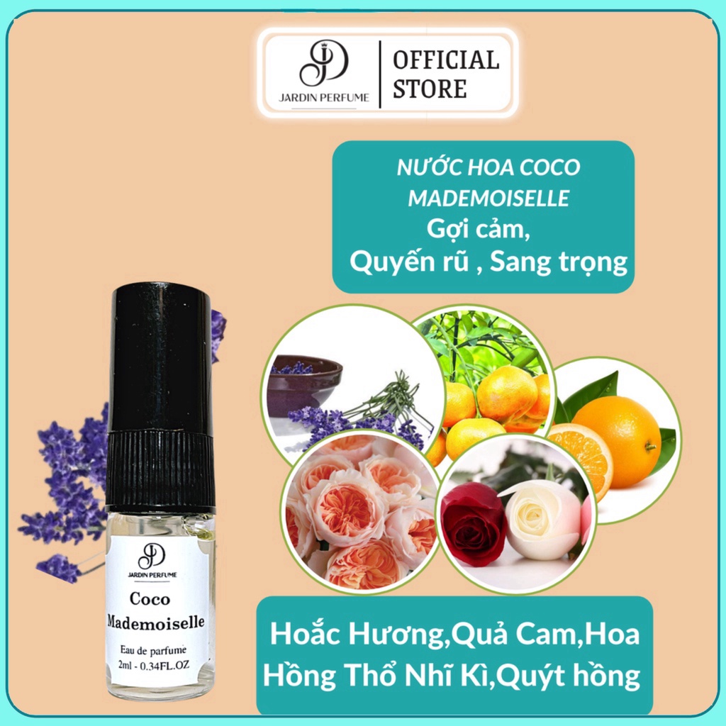 Tinh Dầu Nước Hoa Nữ Coco Mademoiselle Jardin Gợi Cảm , Quyến Rũ , Sang Trọng 10ml - Nước Hoa Nữ Lưu Hương 8 Tiếng