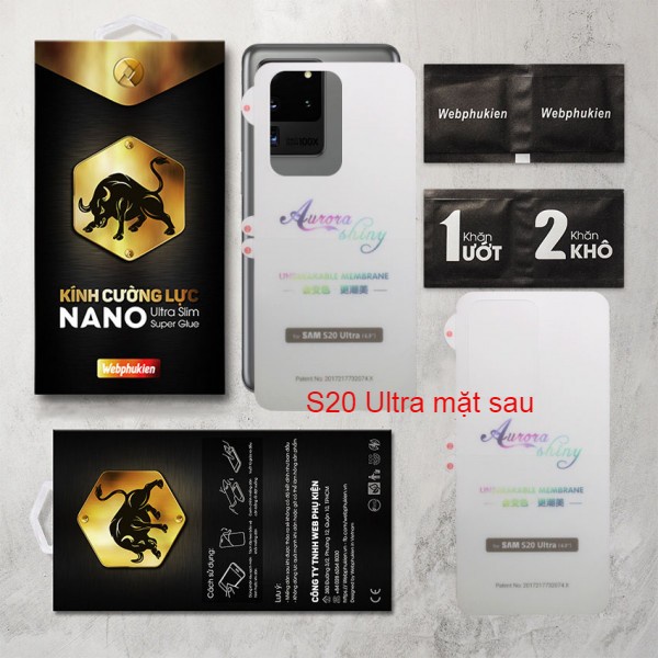Miếng dán PPF TPU cho Samsung S20 Plus/S21 Plus/S21 Ultra/S20/S20 Ultra/S10 Plus/S10 Lite/Note 10 Lite/S105G/S10 5G/S10