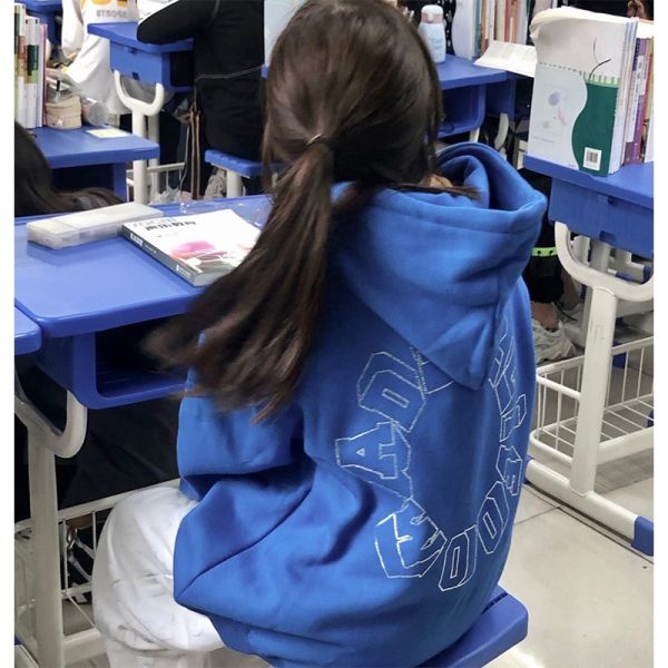 NRVP Áo Hoodie Dáng Rộng Thời Trang Hàn Quốc 2022 Dành Cho Nữ