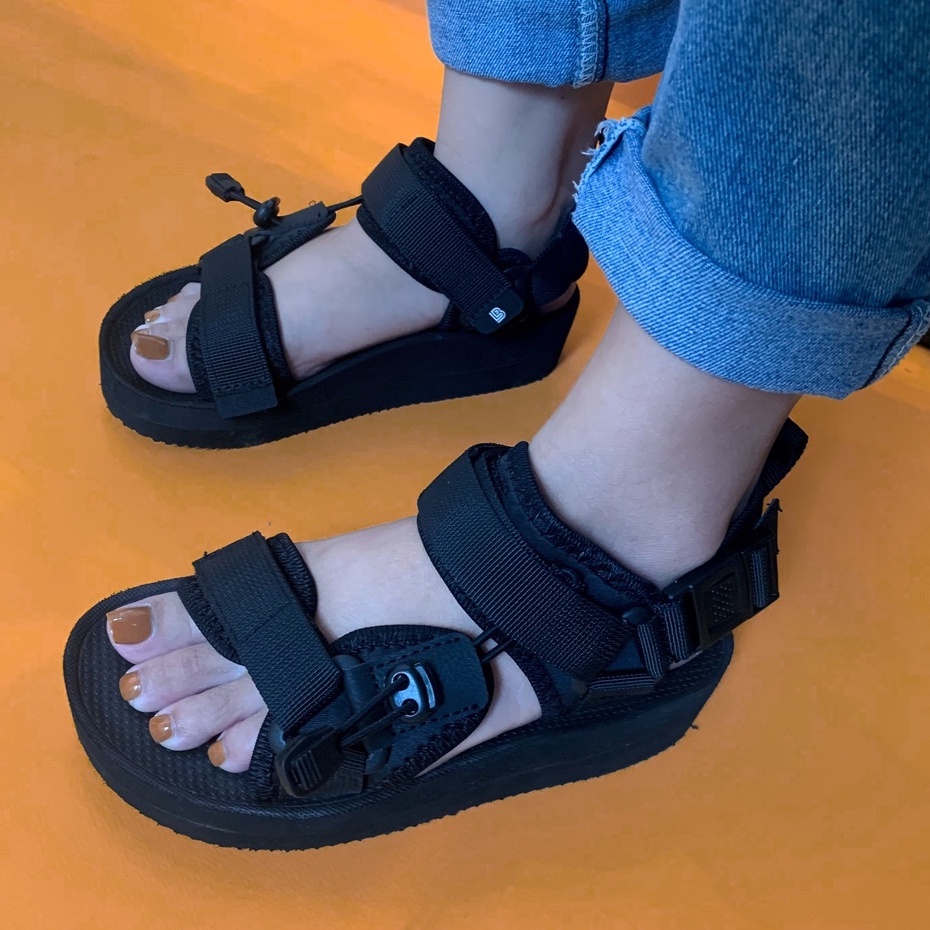 Giày Sandal Nữ The Bily 01W Quai Chéo Dây Rút