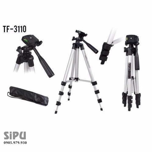 Combo tripod 3110 (Túi + Kẹp ĐT + giá 3 chân) Chụp Hình Livetream Cho Điện Thoại