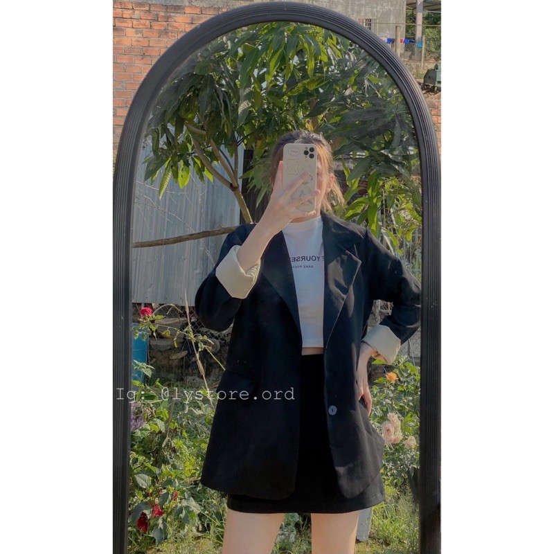 Áo balzer hai lớp dày dặn