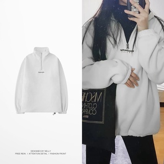 [NY7370] Áo len nỉ Nelly cao cổ thu đông thêu chữ "tharsheveristhis" áo nỉ (NELLY)