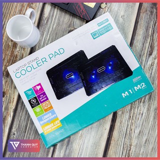 Đế Tản Nhiệt Laptop M2 2FAN LED BLUE