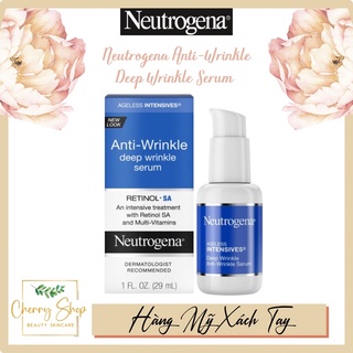 [Hàng USA] Tinh Chất Ngăn Lão Hóa Neutrogena Ageless Intensives® Anti-Wrinkle Deep Wrinkle Serum (29ml)