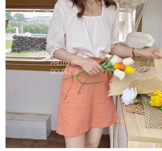 Áo croptop thô chun tay