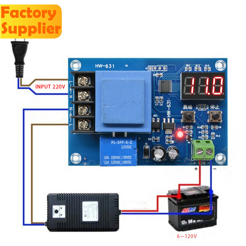 Bảng Mạch Công Tắc Sạc Pin Lithium Xh-m602 Bảo Vệ Công Tắc Điều Khiển Kỹ Thuật Số